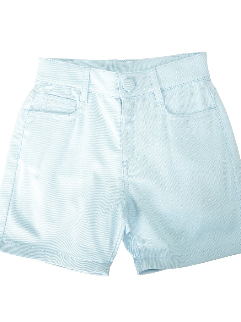 Scuderia Ferrari Boy Light Blue Organic Cotton Shorts Sz 7/8 Years